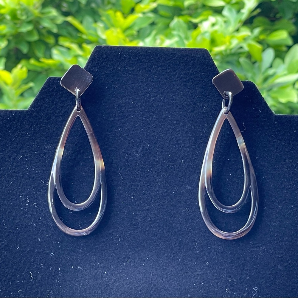Resin Teardrop Earrings